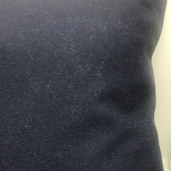 Pillow Decorative Spring/Summer 20”x20” Lemon w/Navy & White Stripe’s - Picture 6 of 6